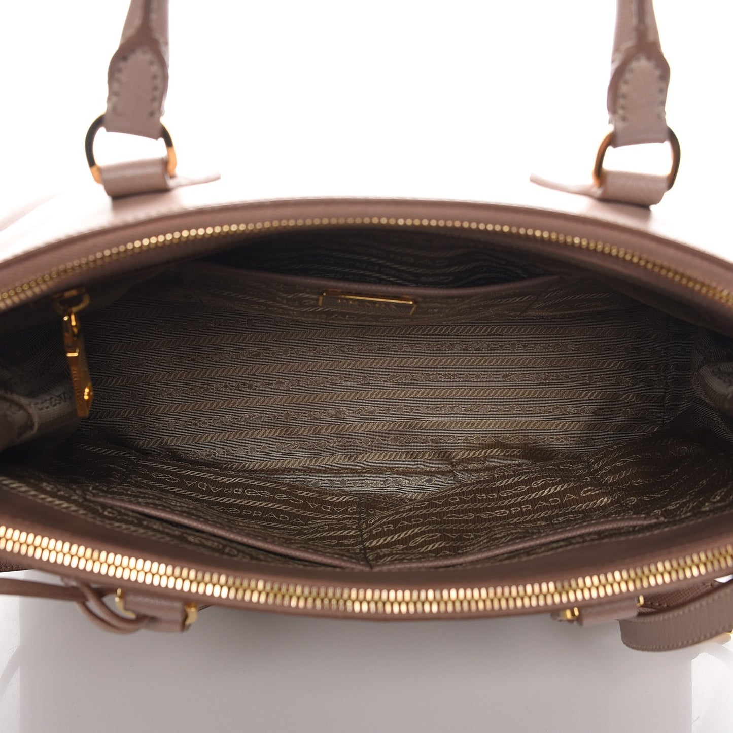 Saffiano Medium Galleria Double Zip Tote Cammeo