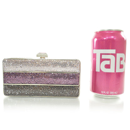 Judith Leiber Swarovski Crystal Gradient Minaudiere Clutch 2 of 6