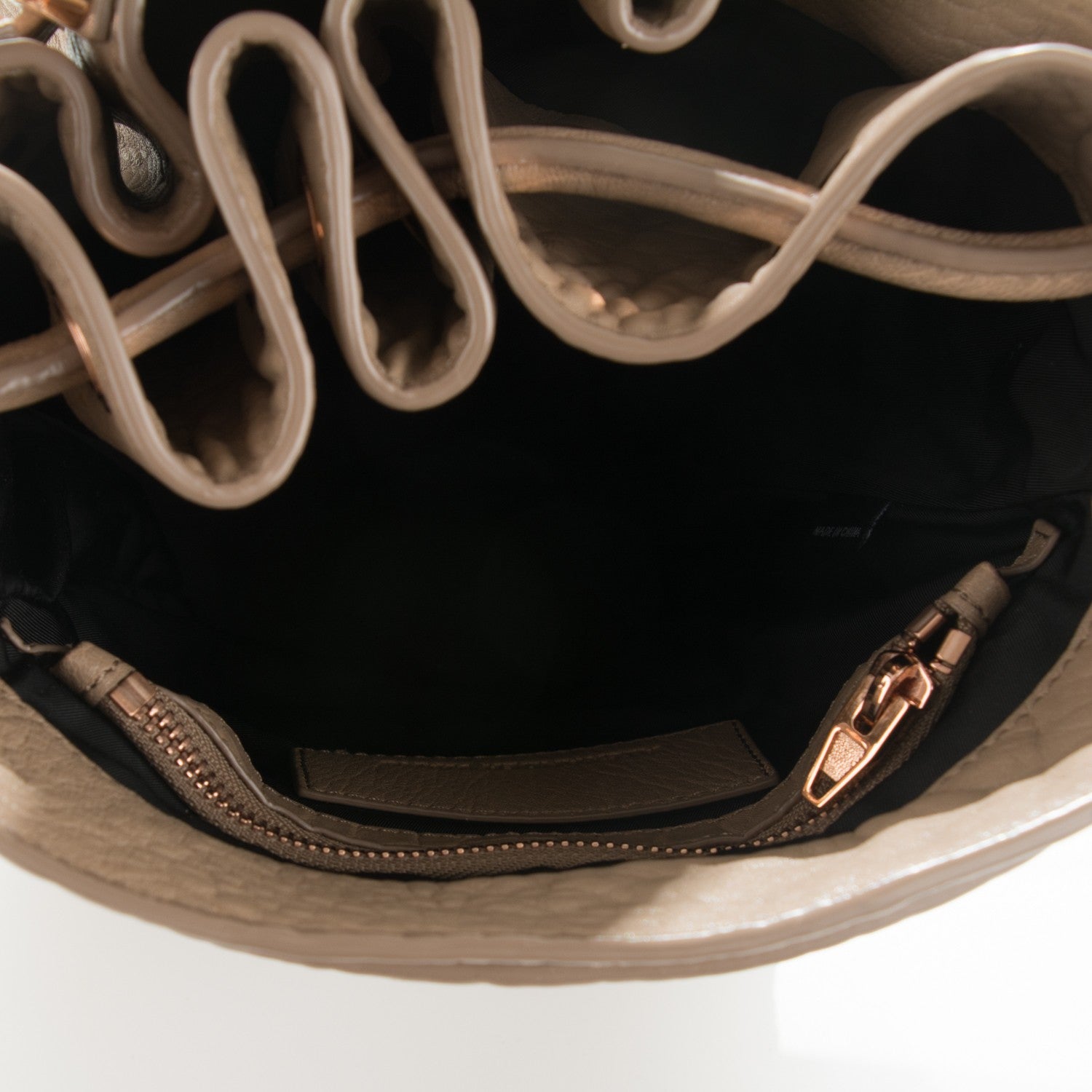 Alexander Wang Pebbled Lambskin Diego Bucket Bag Latte 5 of 8