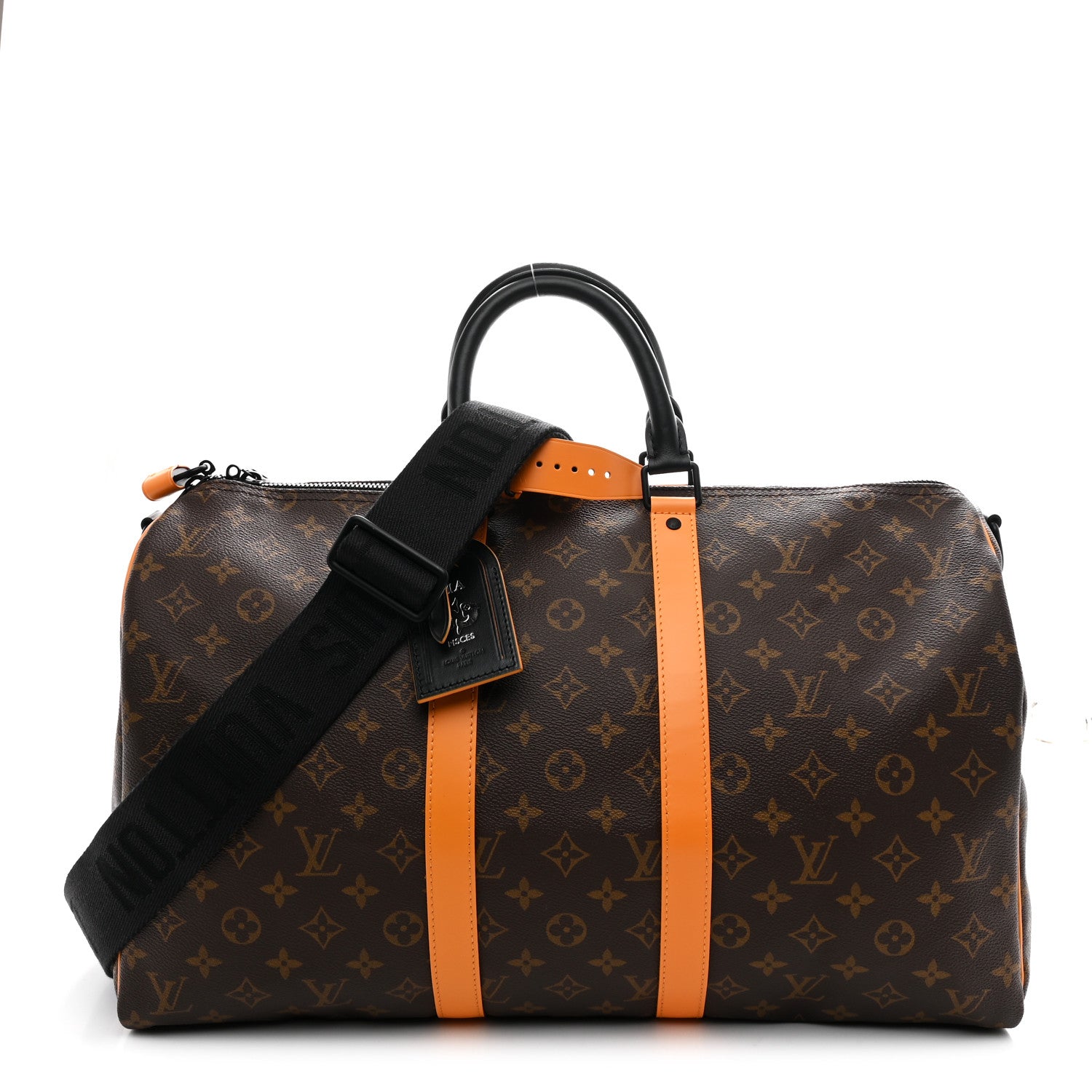 Louis Vuitton Monogram Macassar Keepall Bandouliere 45 Radiant Sun 1 of 8