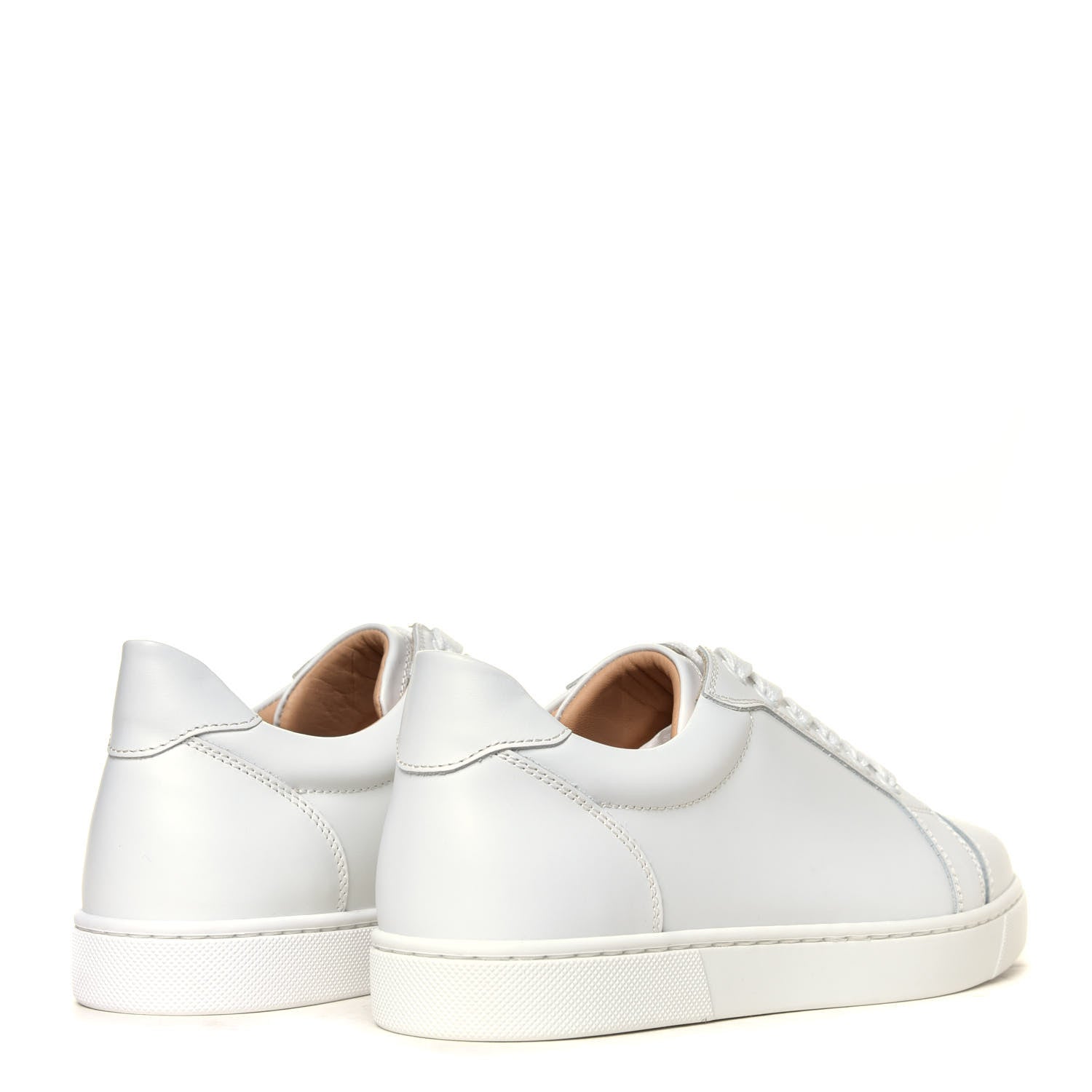 Christian Louboutin Calfskin Vieira Flat Sneakers 38 White 5 of 12