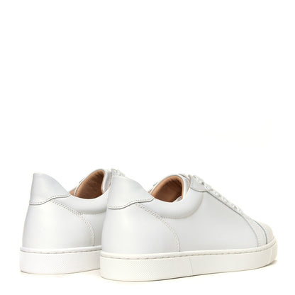 Christian Louboutin Calfskin Vieira Flat Sneakers 38 White 5 of 12