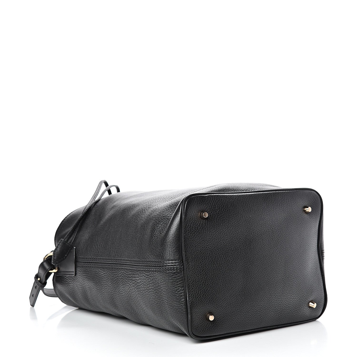 Burberry Grainy Calfskin Medium Check Ashby Hobo Black 3 of 11
