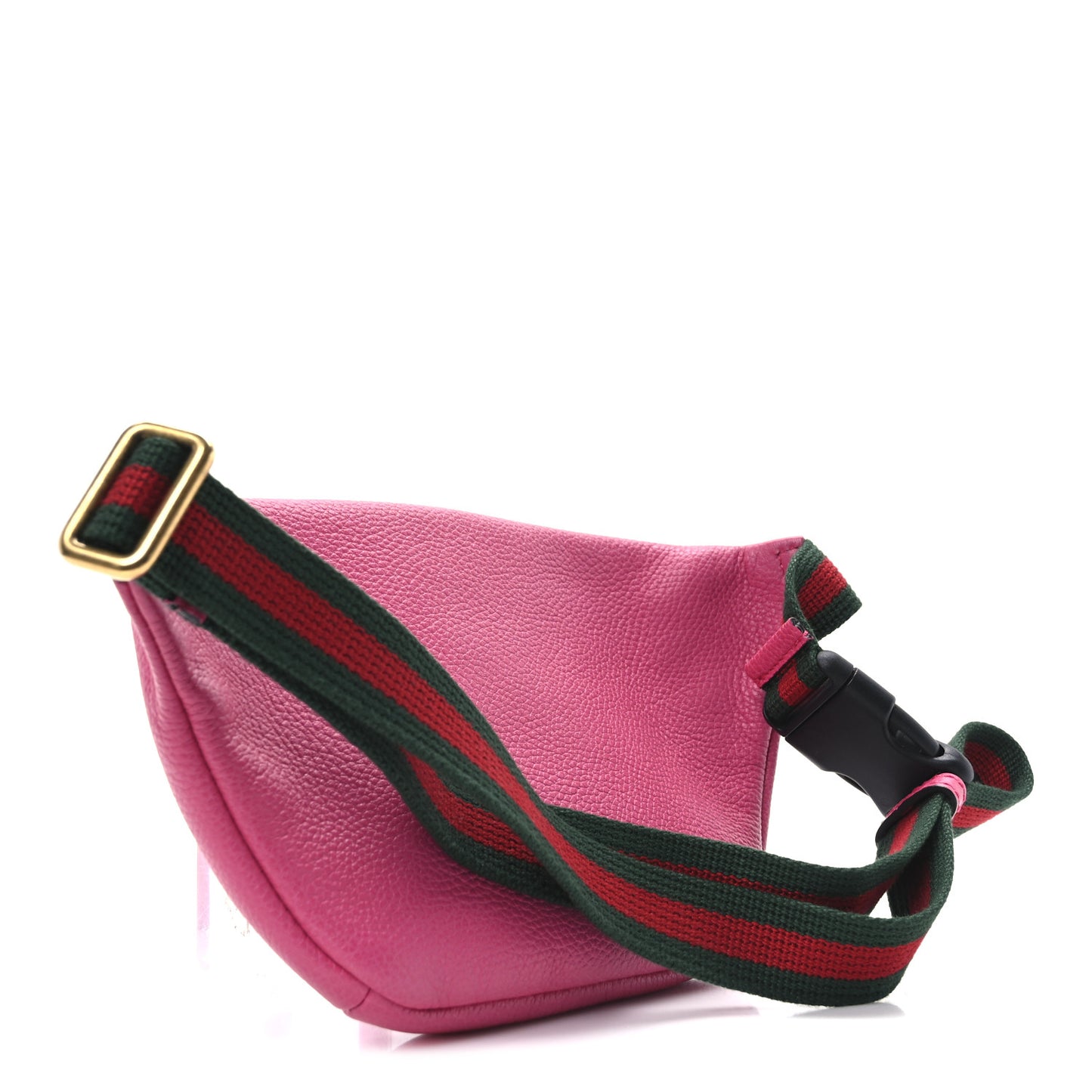 Grained Calfskin Small Logo Belt Bag Box Pink Green