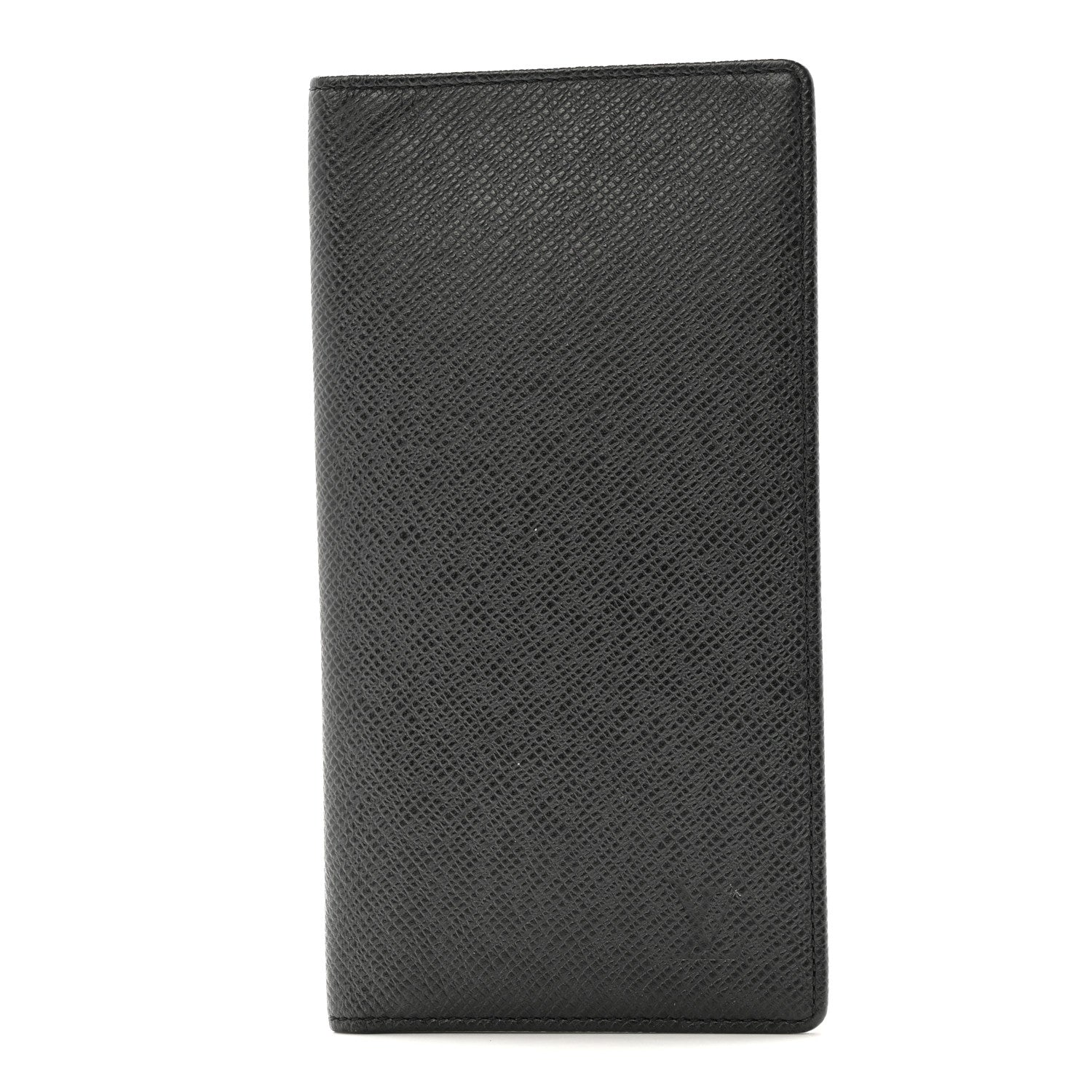 Louis Vuitton Taiga Brazza Wallet Black 1 of 9