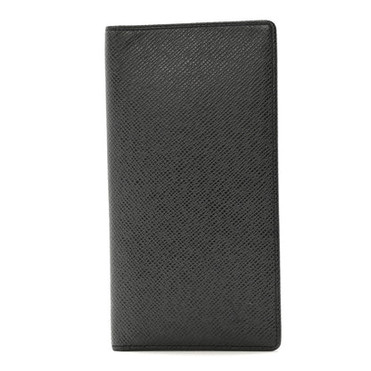 Louis Vuitton Taiga Brazza Wallet Black 1 of 9