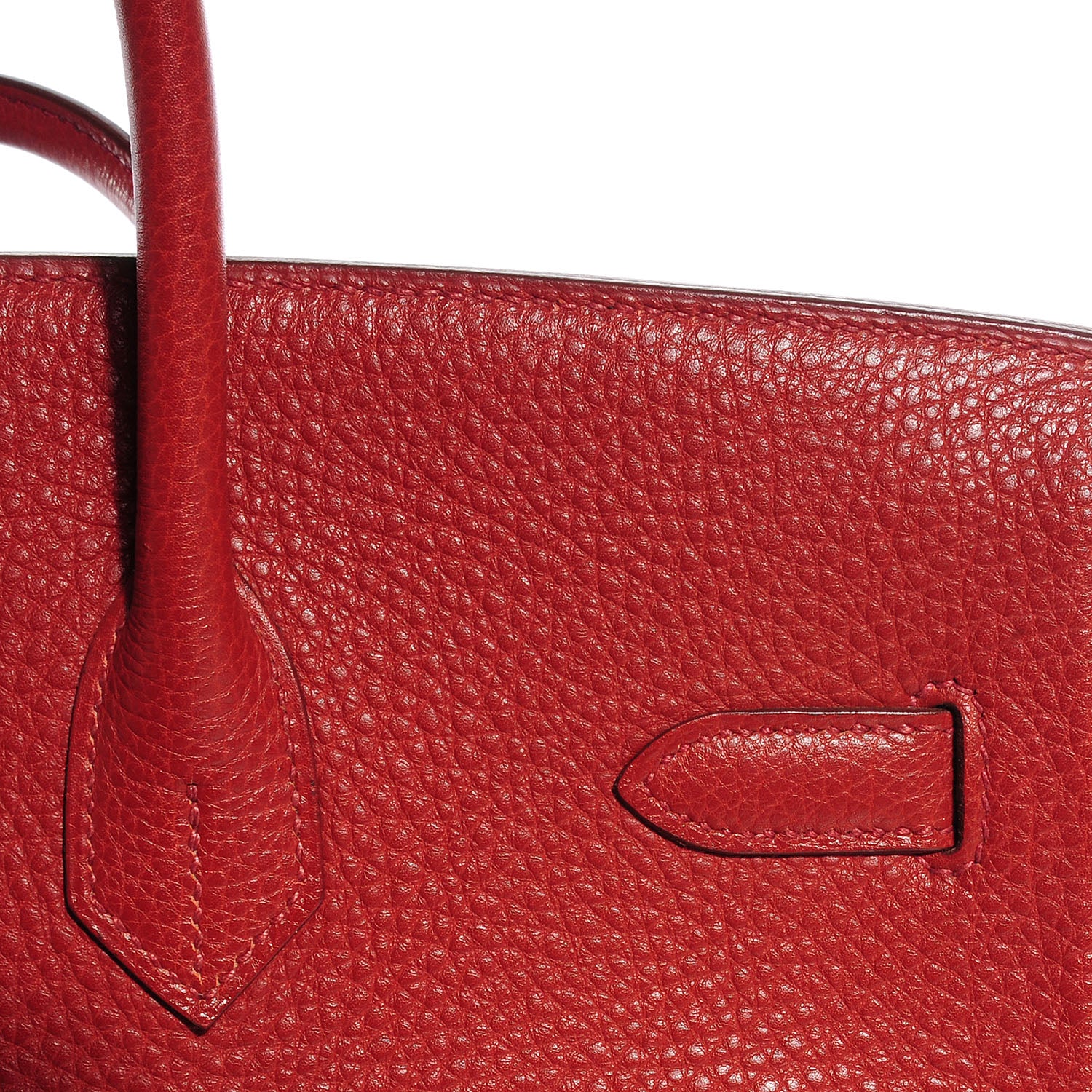 Hermes Togo Birkin 35 Rouge H and Ebene 9 of 24