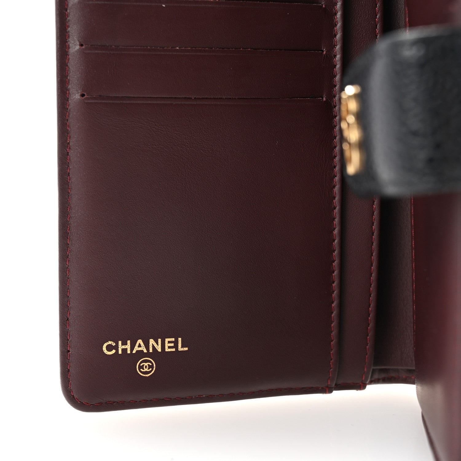 Chanel Caviar Quilted CC French Wallet Black 6 of 8