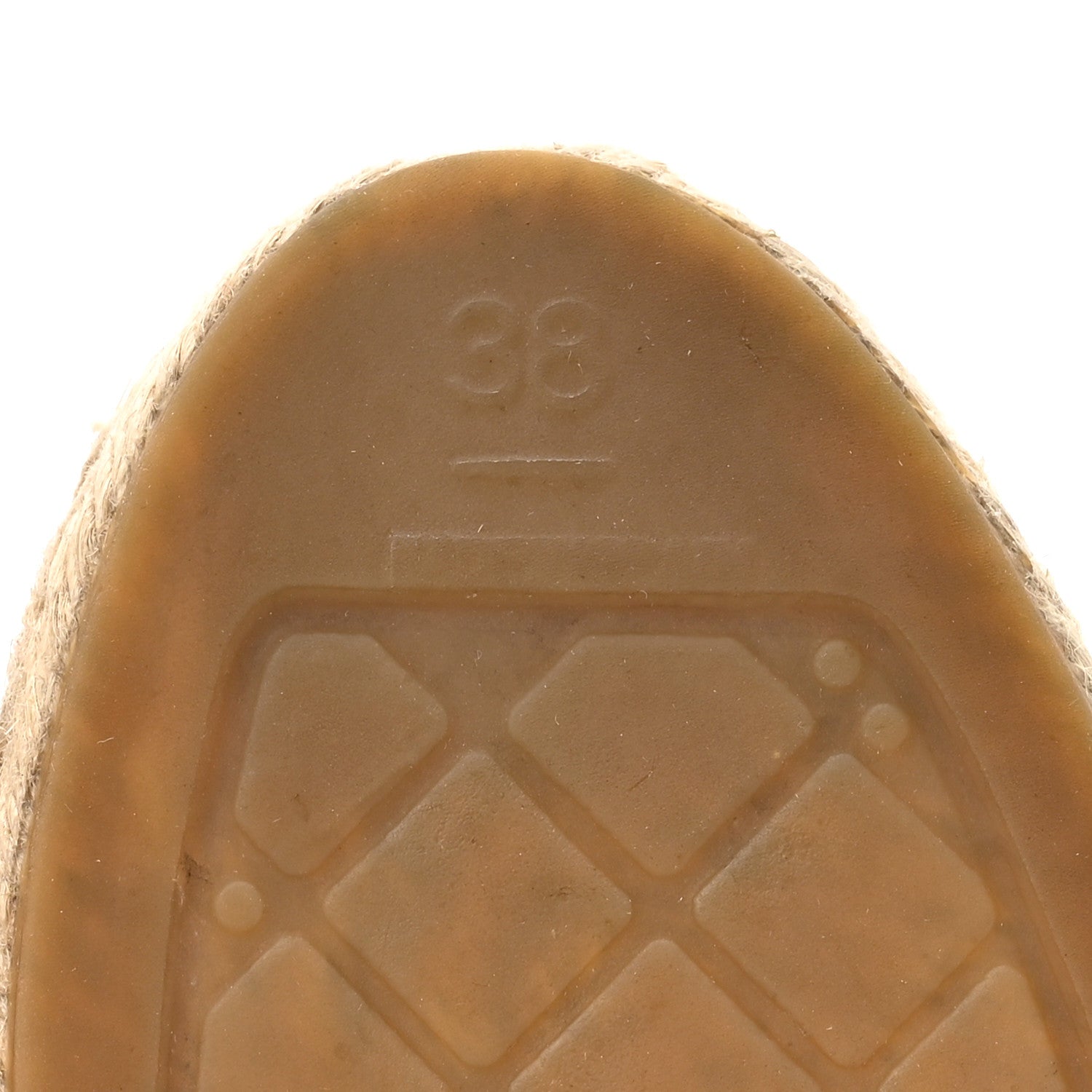 Chanel Lambskin CC Espadrilles 38 Beige Black 7 of 12
