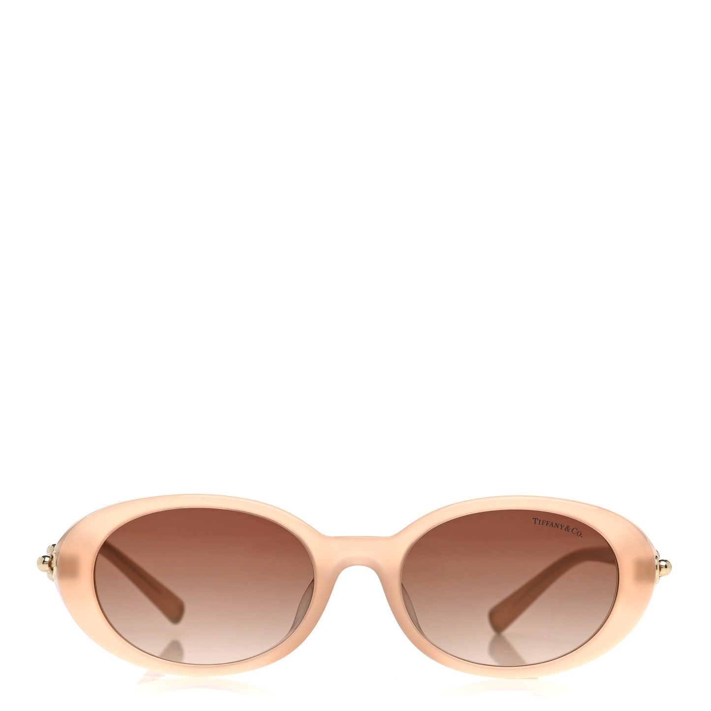 Acetate HardWear Oval Sunglasses TF4242D Opal Nude Pink