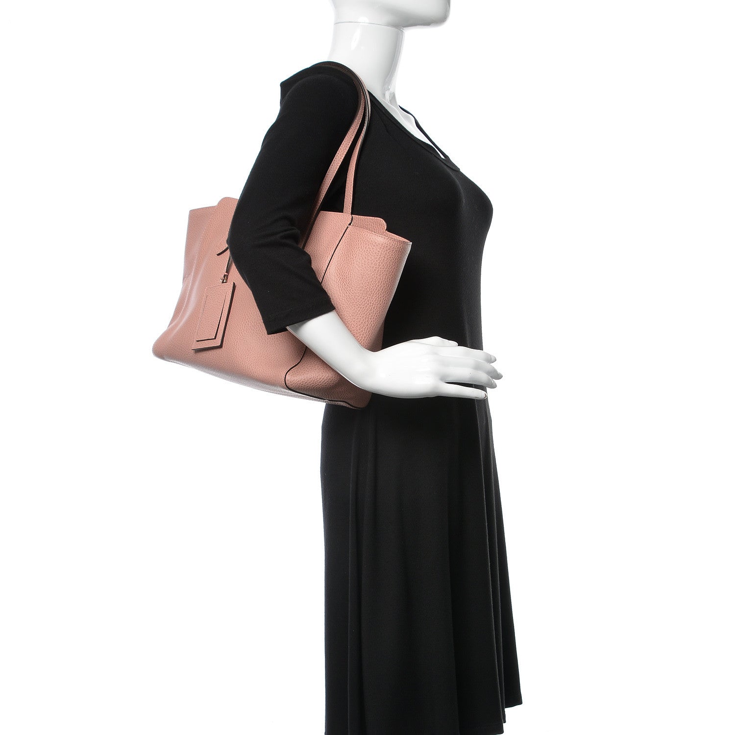 Gucci Dollar Calfskin Small Swing Tote Soft Pink 2 of 9