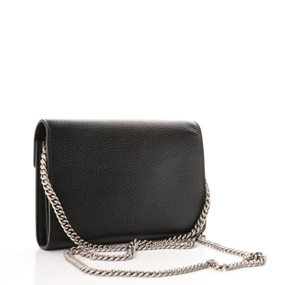 Gucci Calfskin Mini Dionysus Chain Wallet Black 3 of 8