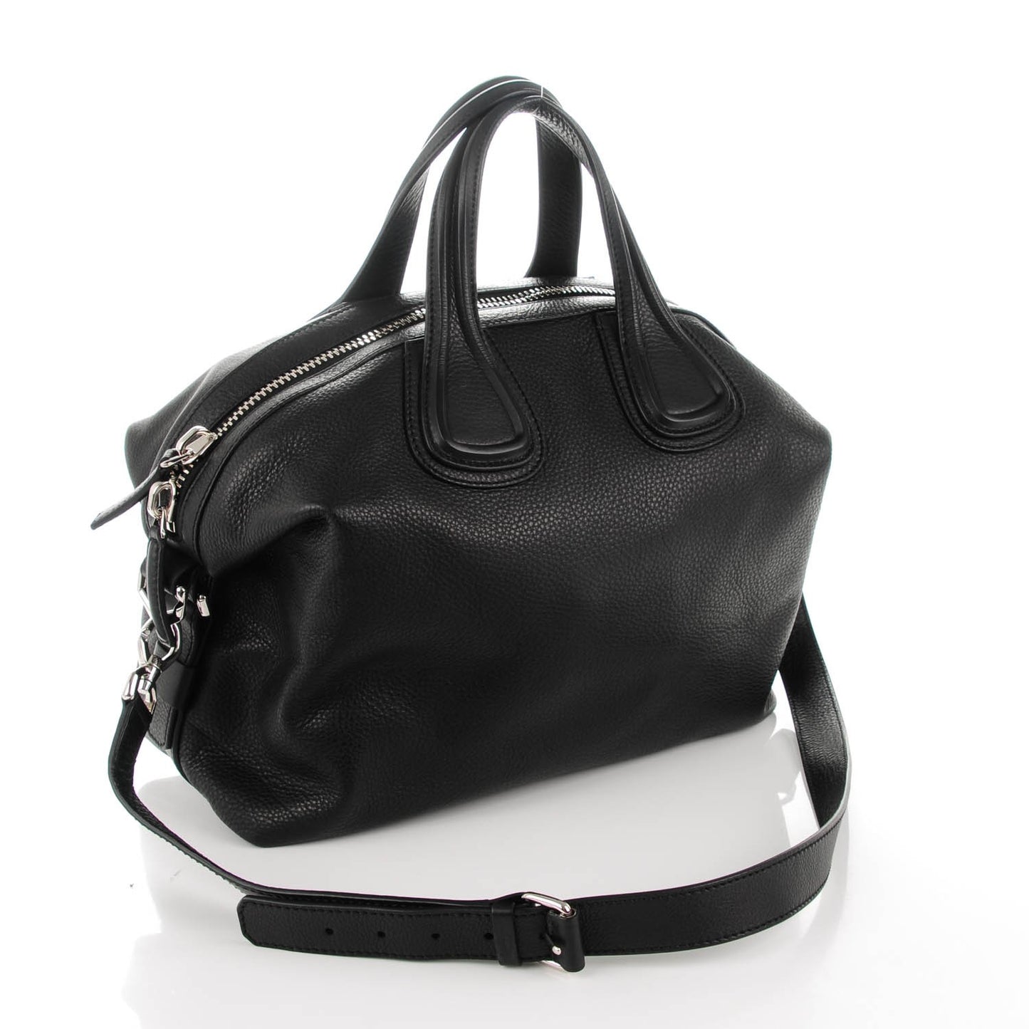 Pebbled Calfskin Medium Nightingale Black