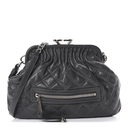 Marc Jacobs Calfskin Quilted Little Stam Dark Grey 1 of 9