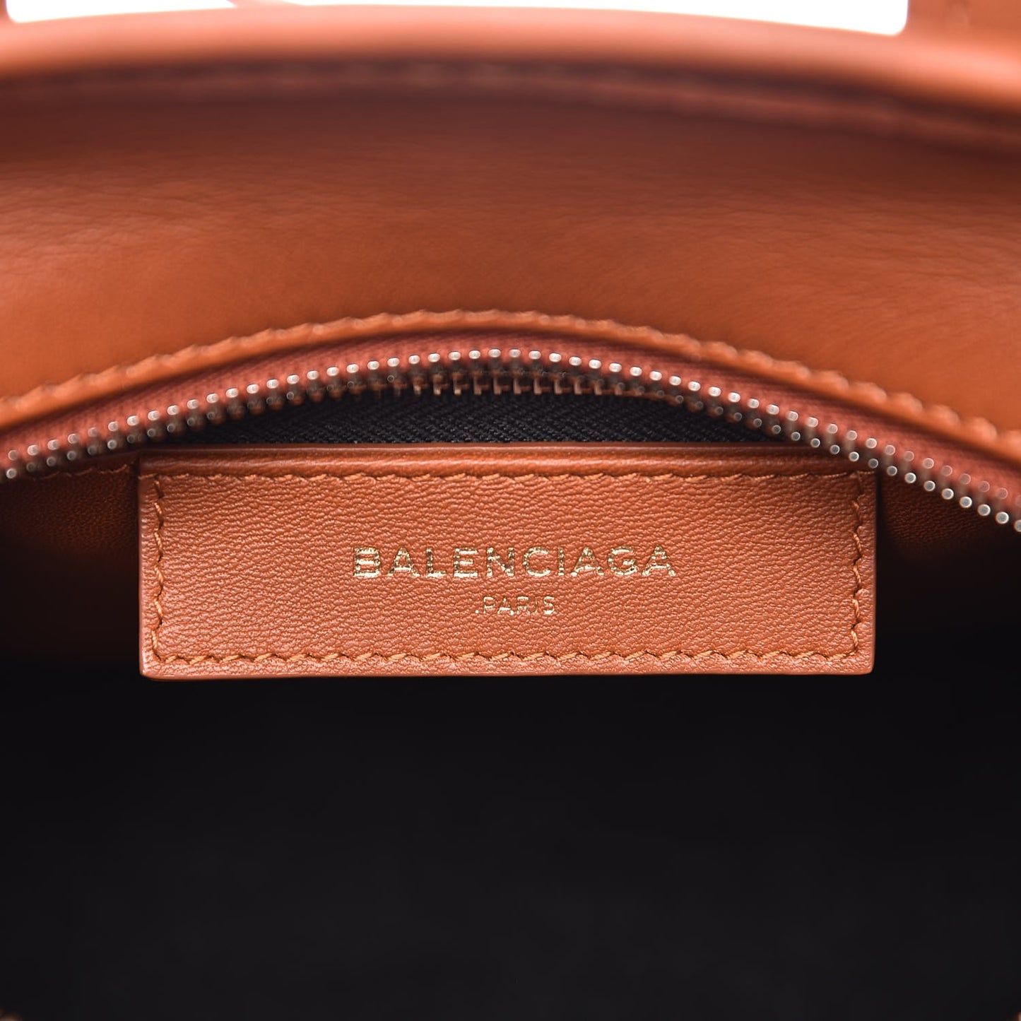 Agneau XS Bazar Shopper Tote Marron Fauve
