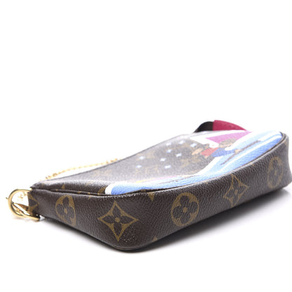 Louis Vuitton Monogram 2018 Christmas Animation Mini Bears Pochette Accessories 5 of 9
