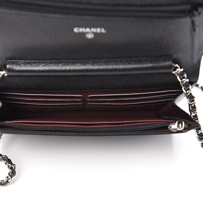 Chanel Caviar Quilted Wallet On Chain WOC Black 4 of 11