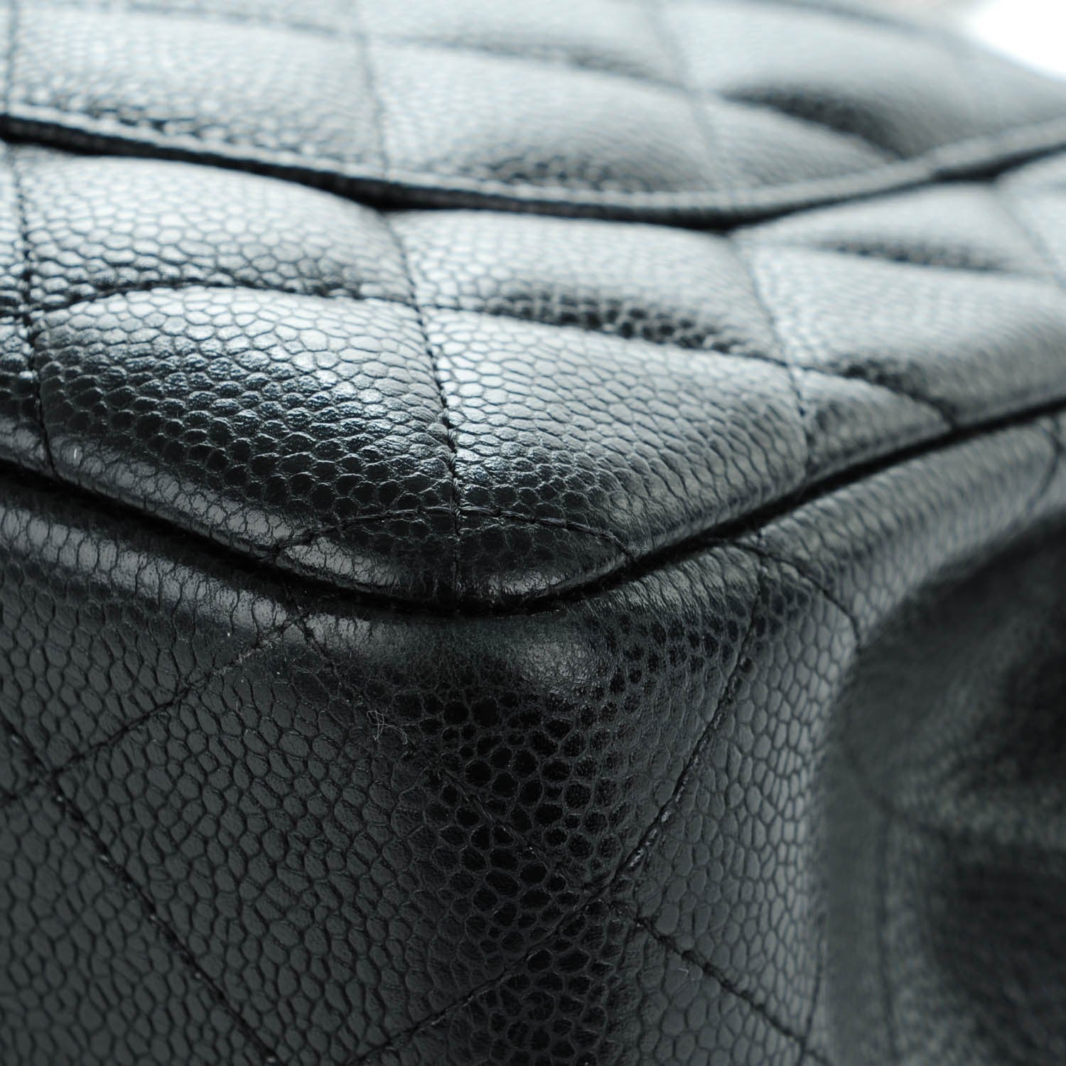 Chanel Caviar Quilted Jumbo Double Flap Black 9 of 9