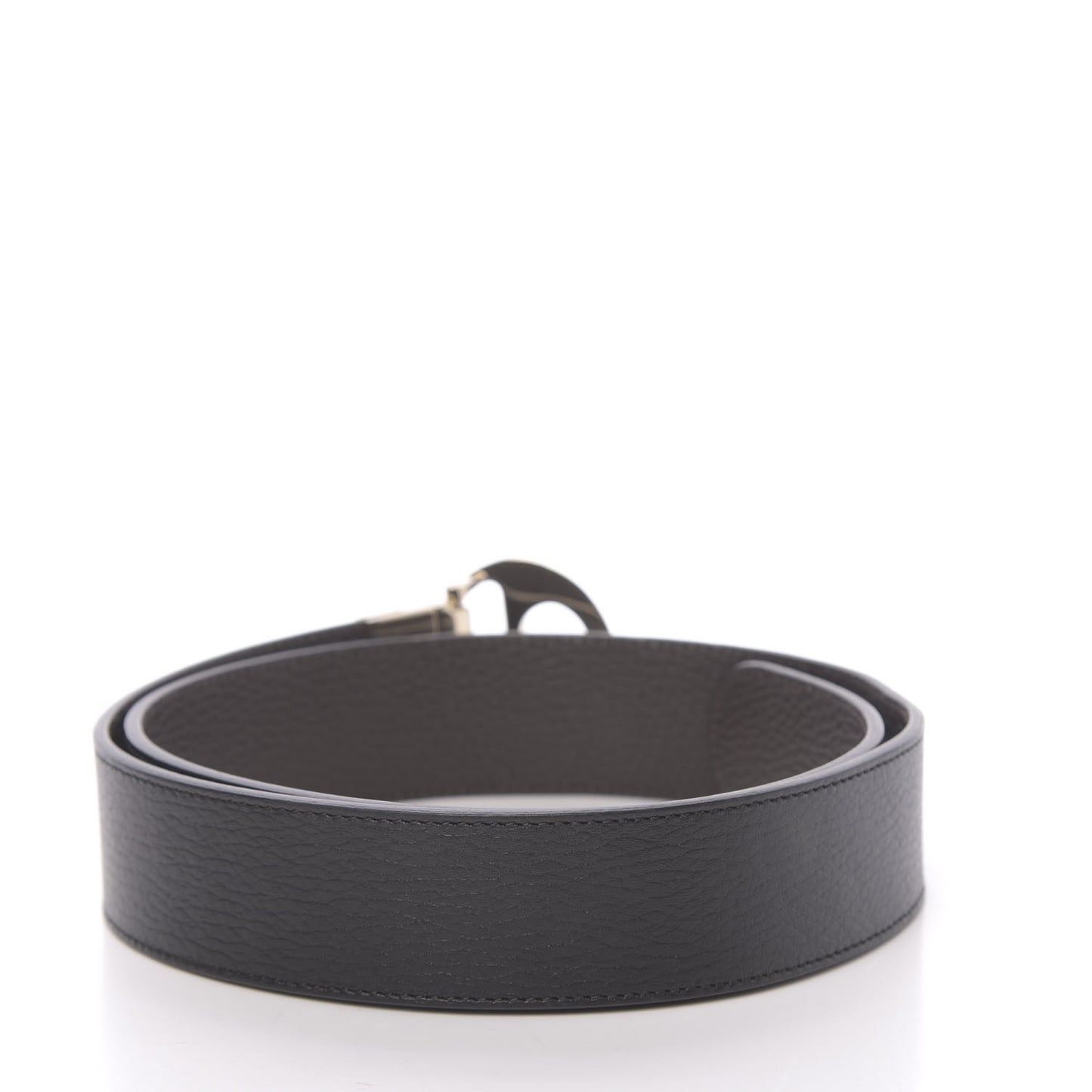Dollar Calfskin 1973 Reversible Belt 85 34 Black Testa di Moro