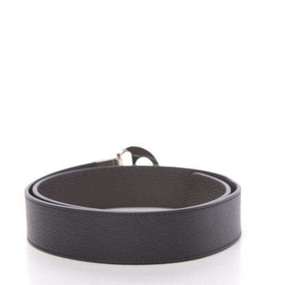 Gucci Dollar Calfskin 1973 Reversible Belt 85 34 Black Testa di Moro 2 of 6