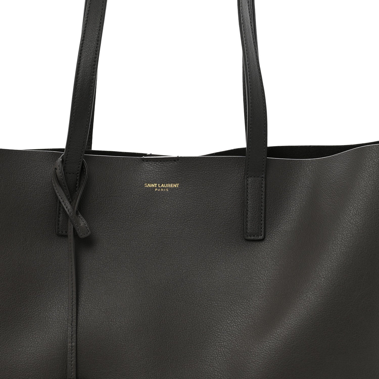 Saint Laurent Calfskin Large Shopping Tote Storm 9 of 13