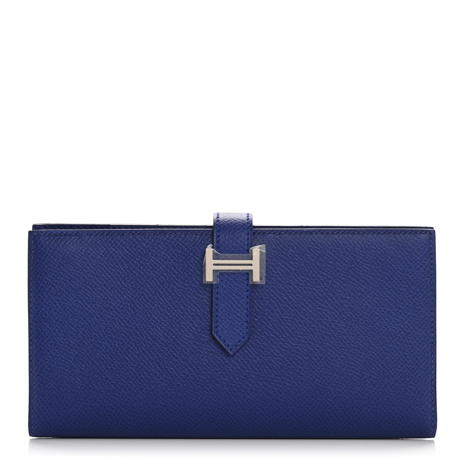 Hermes Epsom Bearn Gusset Wallet Bleu Electrique 1 of 7