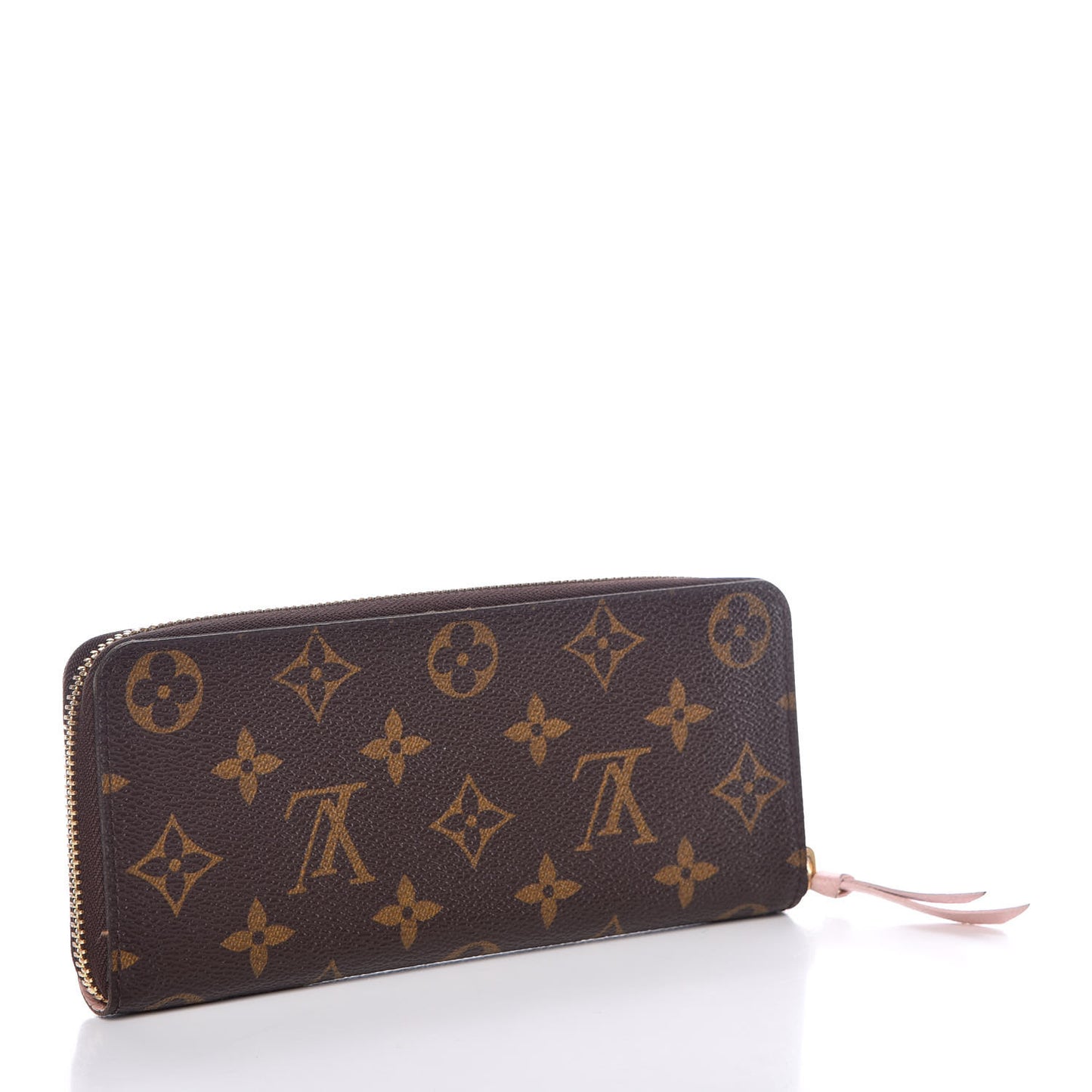 Monogram Clemence Wallet Rose Ballerine