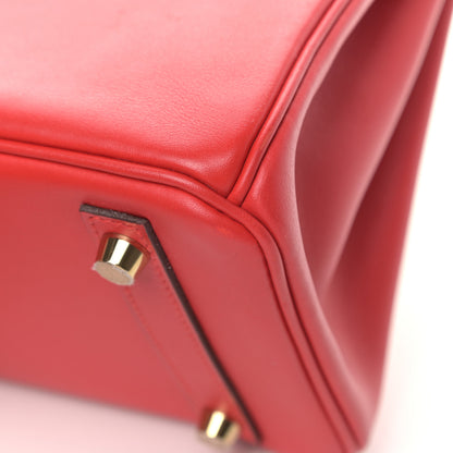 Hermes Swift Birkin 25 Rouge De Coeur 10 of 11
