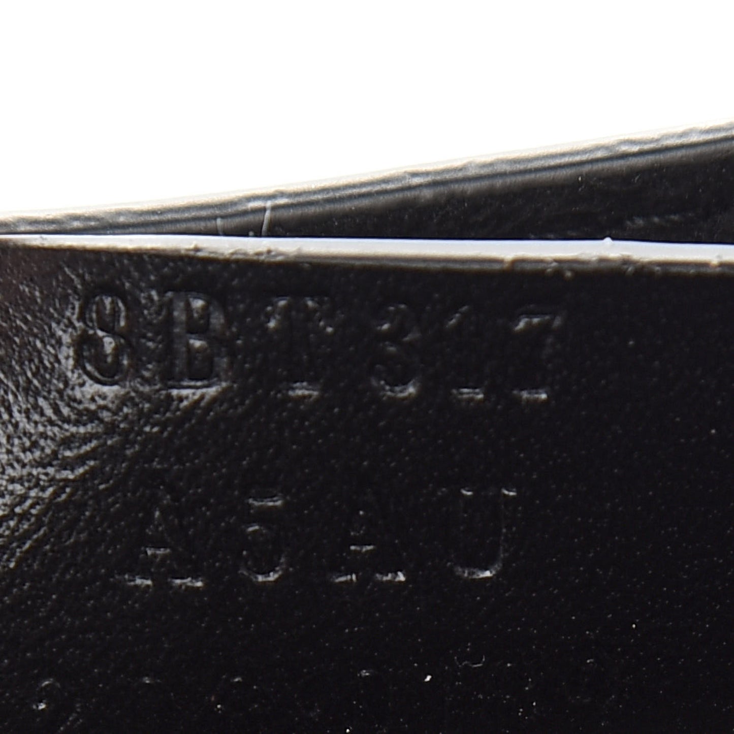 Vitello Vernice Mou Karligraphy Crossbody Bag Black