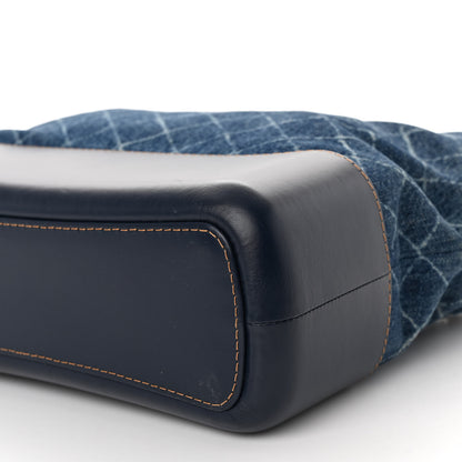 Chanel Denim Calfskin Medium Gabrielle Hobo Blue 10 of 10