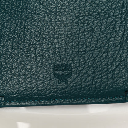 MCM Goatskin Milano Tri-Fold Wallet Blue 6 of 11