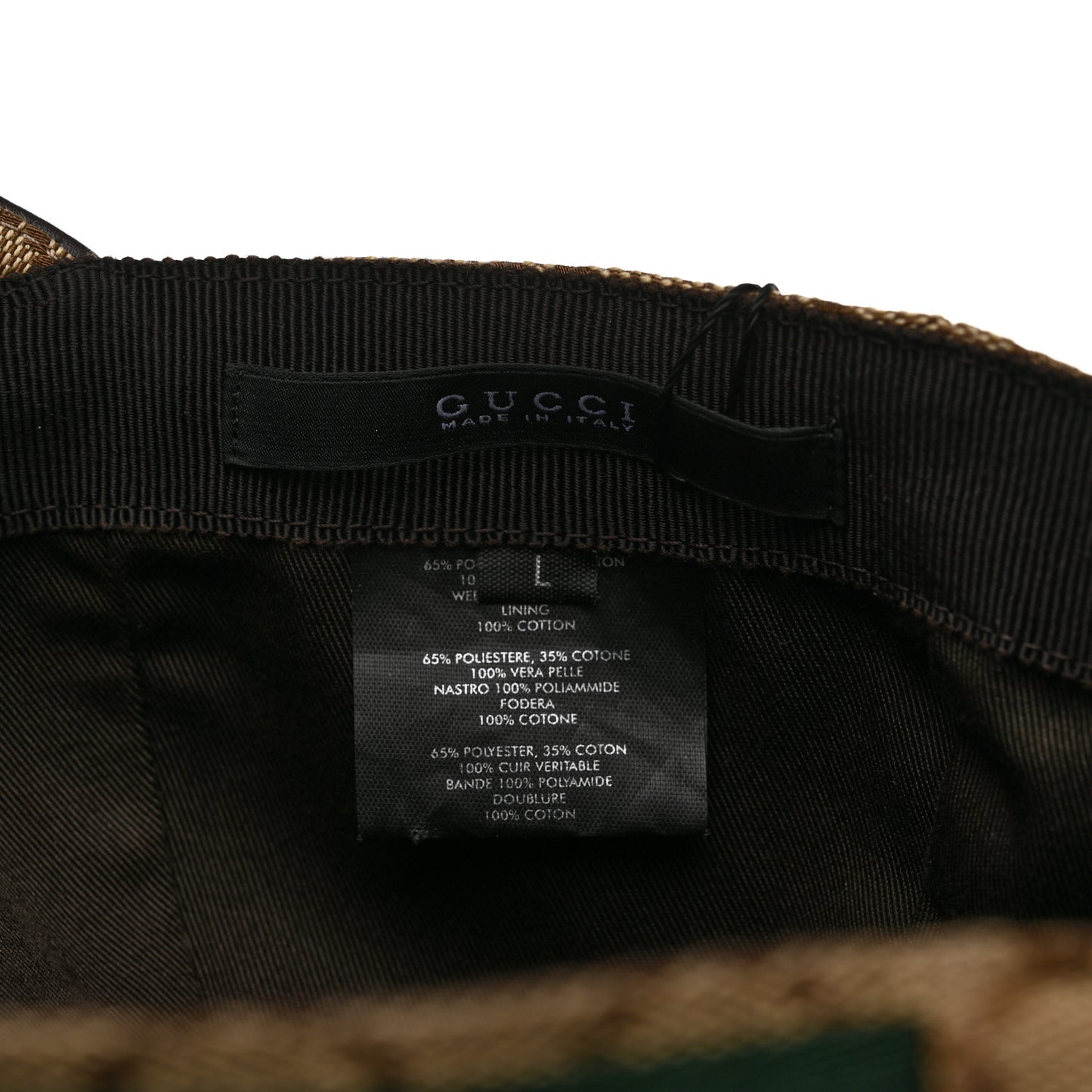 Monogram Web Baseball Hat L Beige Cocoa