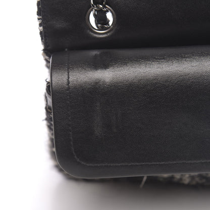 Chanel Tweed Sequin Quilted Medium Double Flap Black 11 of 13