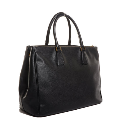 Prada Saffiano Lux Large Double Zip Tote Nero Black 4 of 10