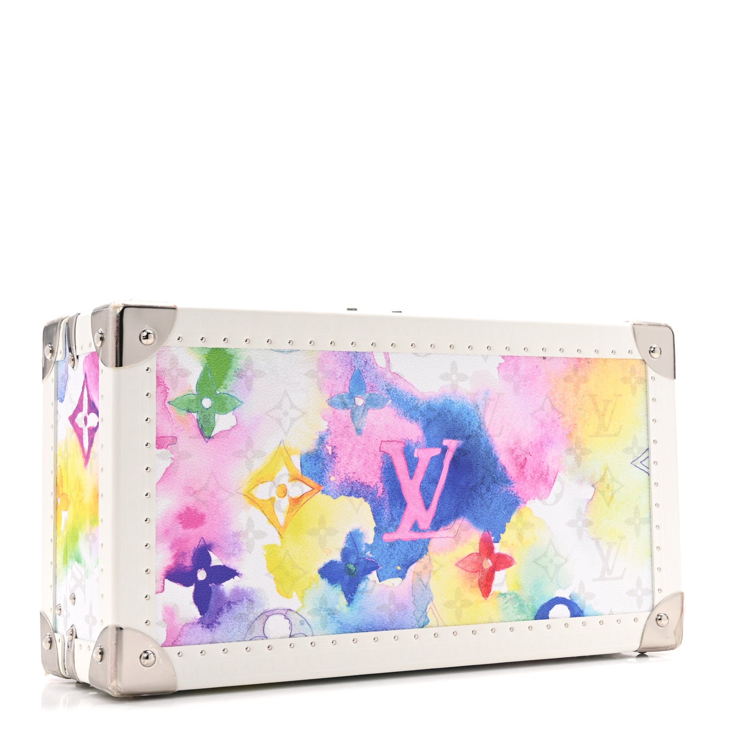 Louis Vuitton Monogram Watercolor Coffret 8 Watch Case Multicolor 4 of 12