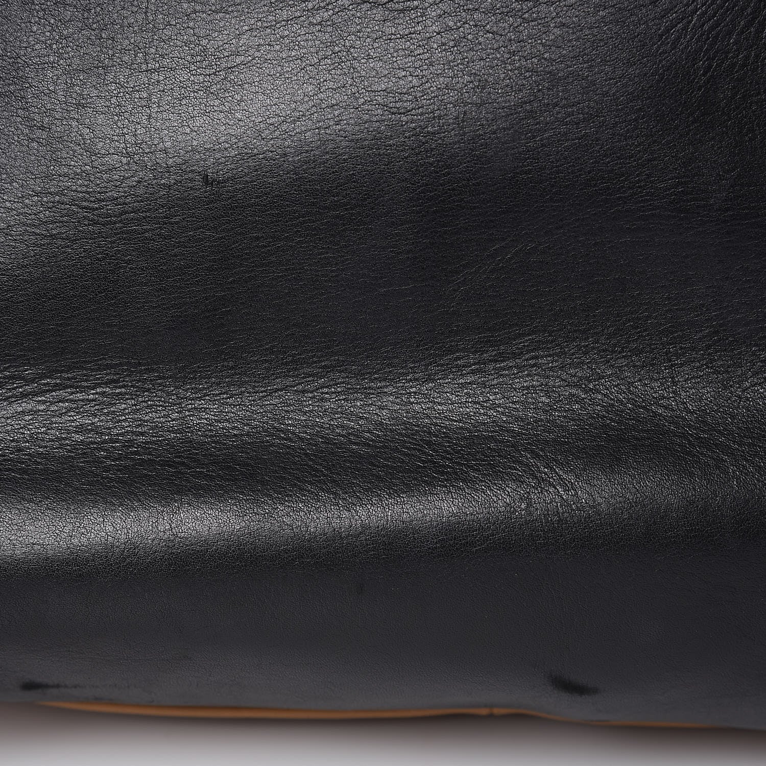 Celine Lambskin Calfskin Band Twisted Cabas Black 16 of 19