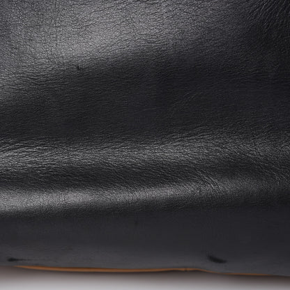 Celine Lambskin Calfskin Band Twisted Cabas Black 16 of 19
