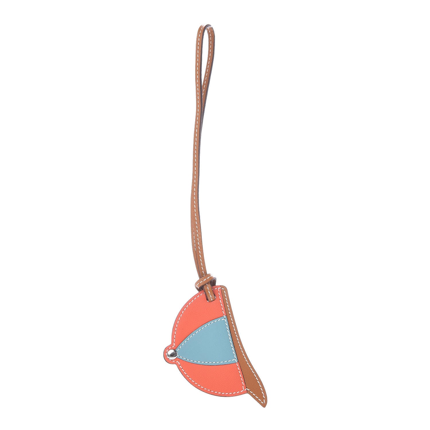 Hermes Butler Swift Paddock Bombe Bag Charm Naturel Sable Orange Poppy Bleu Saint Cyr 1 of 4