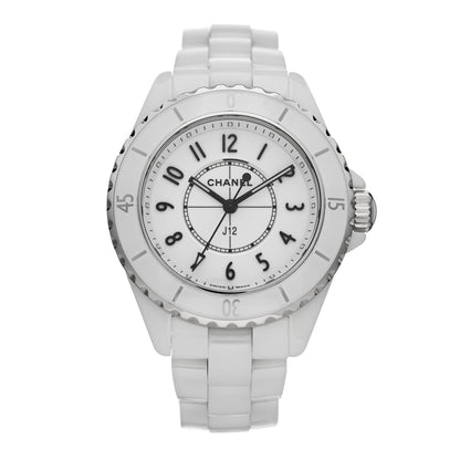 Chanel Stainless Steel Ceramic 33mm J12 Quartz Watch White 1 of 5