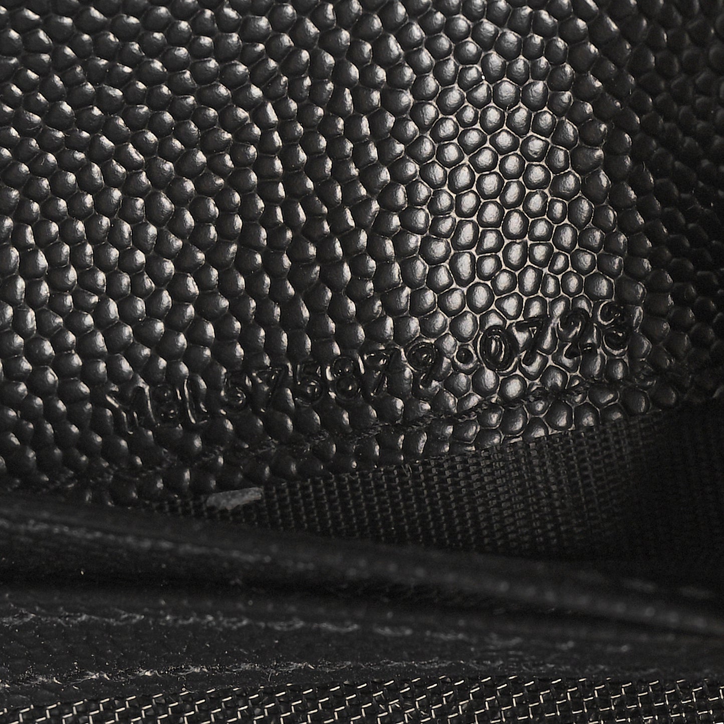 Grain De Poudre Matelasse Chevron Monogram Zipped Card Case Black