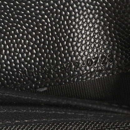 Saint Laurent Grain De Poudre Matelasse Chevron Monogram Zipped Card Case Black 8 of 8
