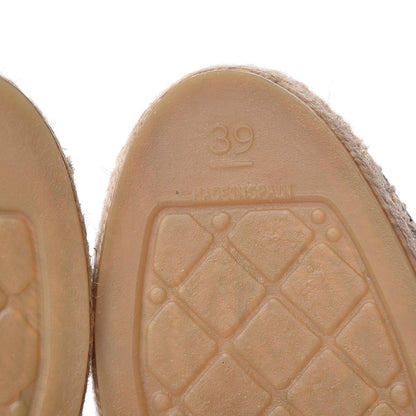 Chanel Fabric Patent Calfskin CC Espadrilles 39 Black 10 of 10