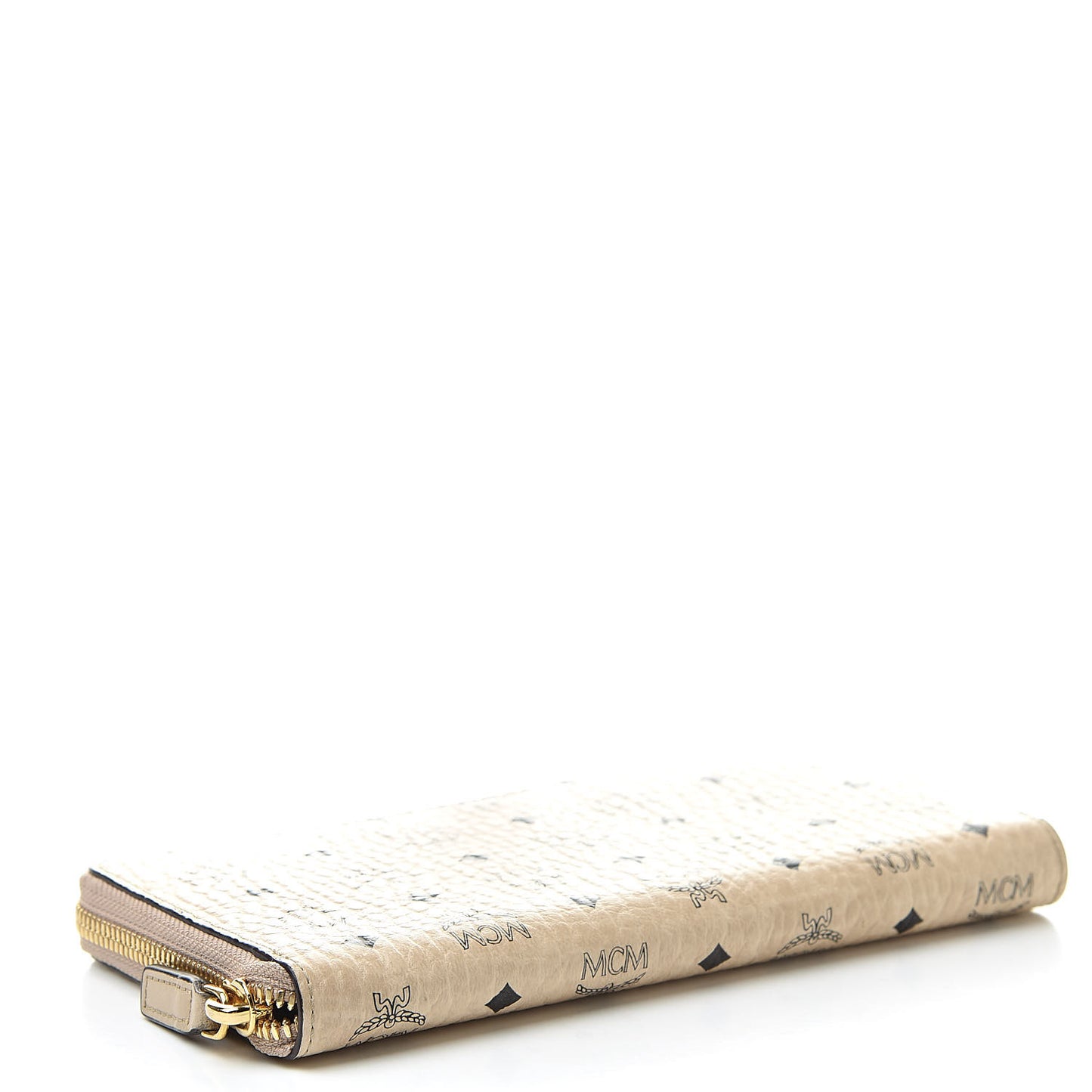 Visetos Large Zip Around Wallet Beige