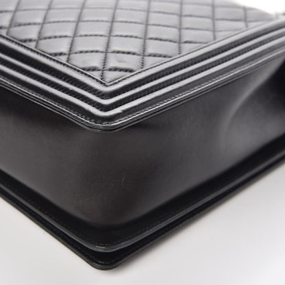 Chanel Lambskin Quilted Large Boy Flap Black 15 of 16