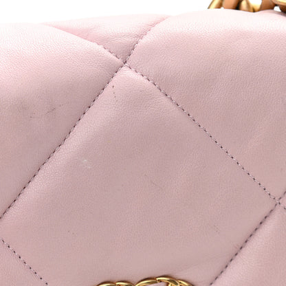 Chanel Lambskin Quilted Medium Chanel 19 Flap Light Pink 11 of 13