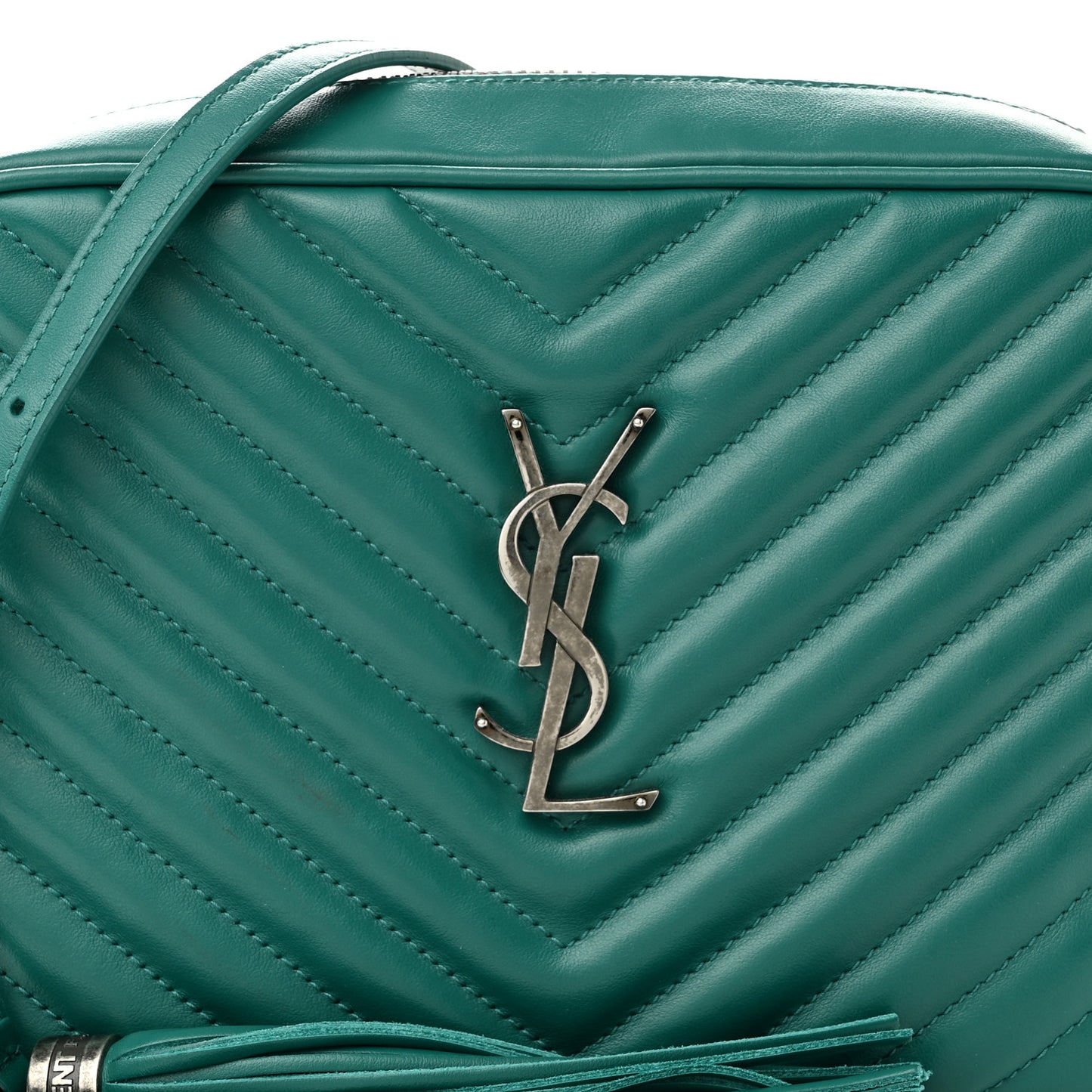 Calfskin Matelasse Monogram Lou Camera Bag Green