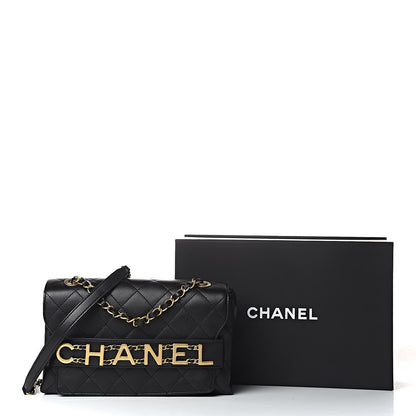 Chanel Calfskin Quilted Enchained Flap Black 12 of 12
