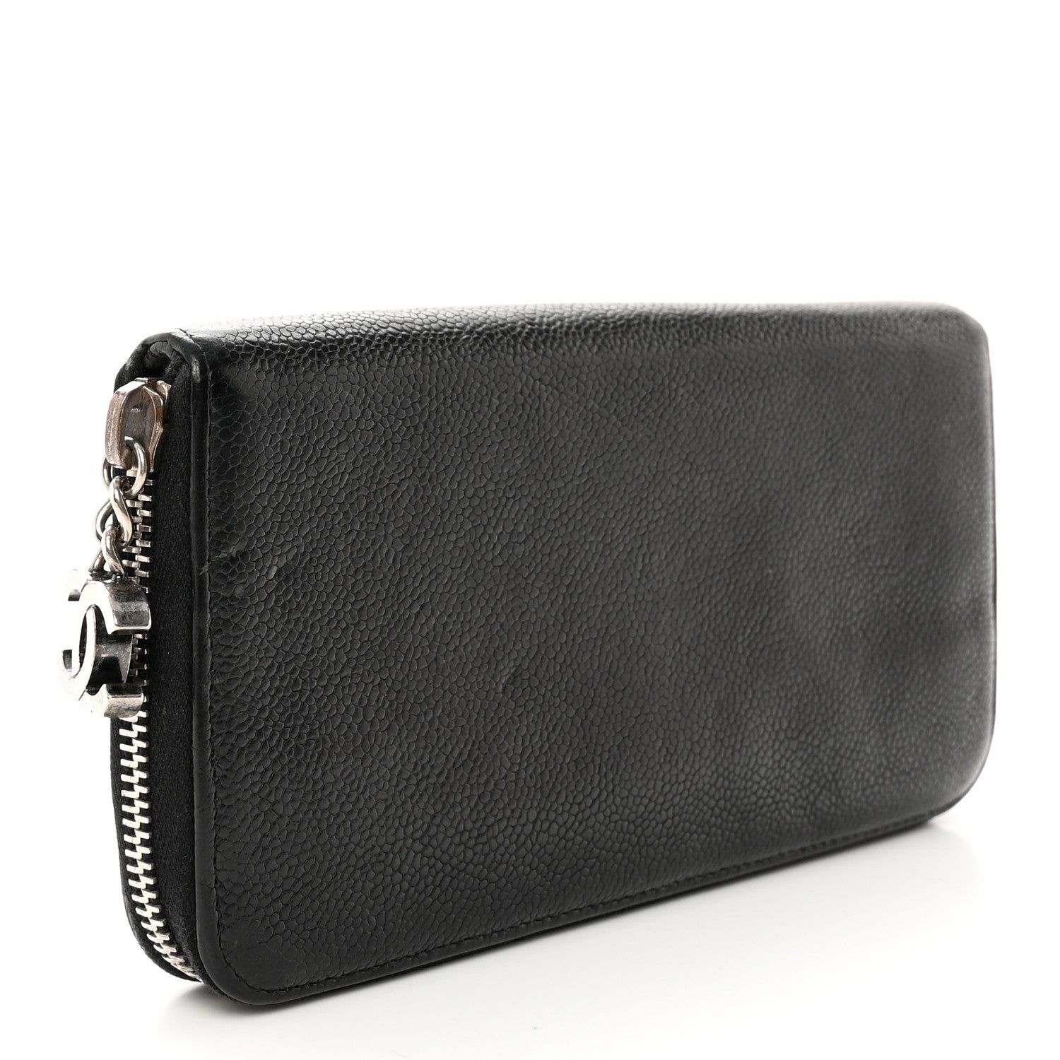 Chanel Caviar Outdoor Ligne Zip Around Wallet Black 3 of 18