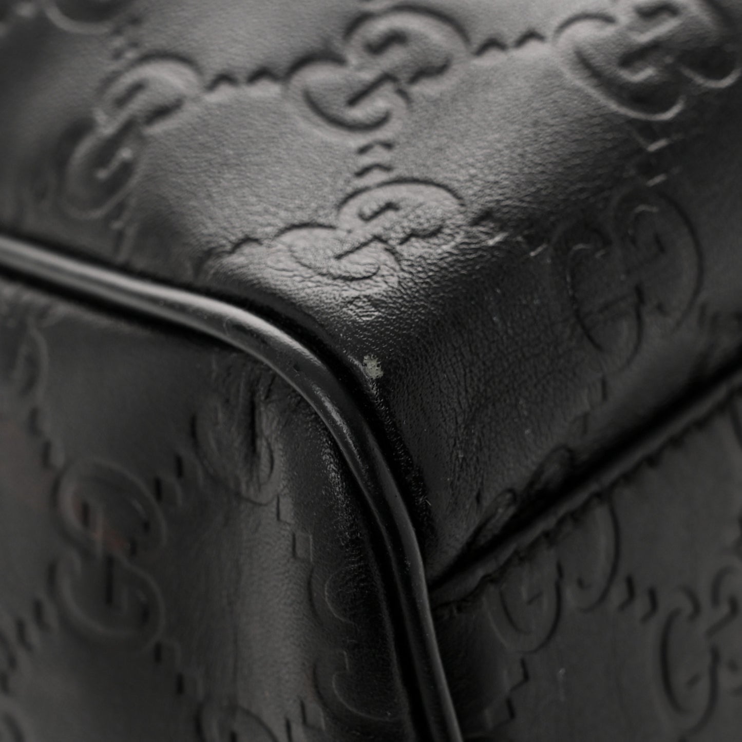 Guccissima Small Boston Black