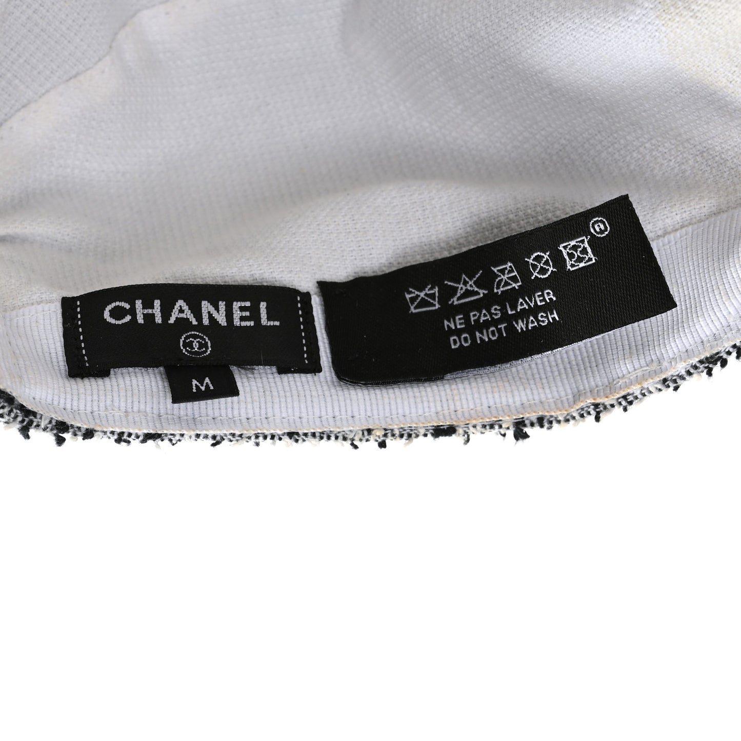 Tweed CC Cap Hat M Black White